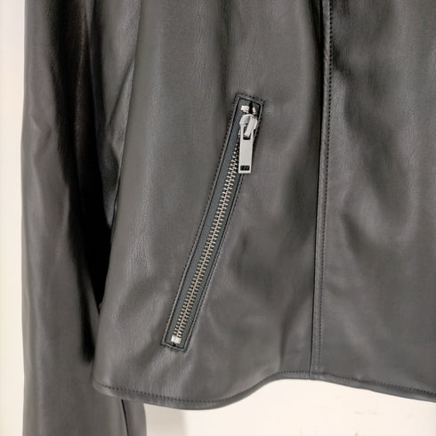 ギャップ Gap 23SS V-FAUX LEATHER フェイクレザー ライダースジャケット レディース JPN:L