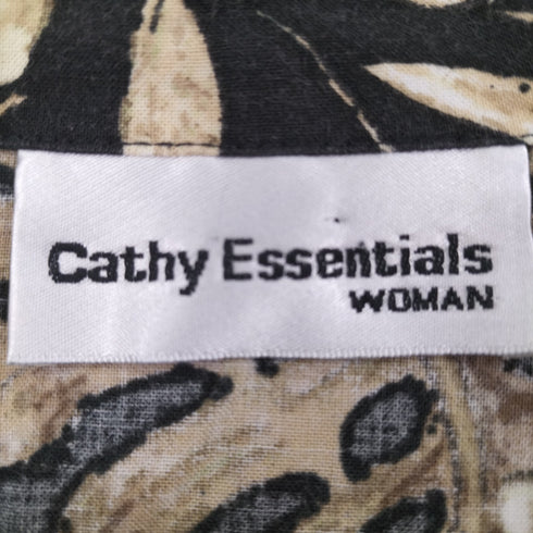 Cathy Essentials WOMAN 開襟花総柄シャツ メンズ 1X