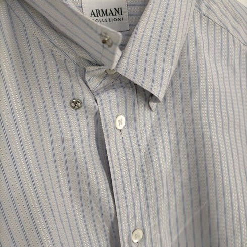 アルマーニコレツィオーニ ARMANI COLLEZIONI ストライプシャツ メンズ FR:40