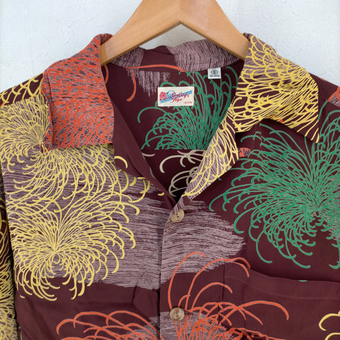 サンサーフ SUN SURF ROYAL FLOWER 開襟アロハシャツ メンズ JPN:S