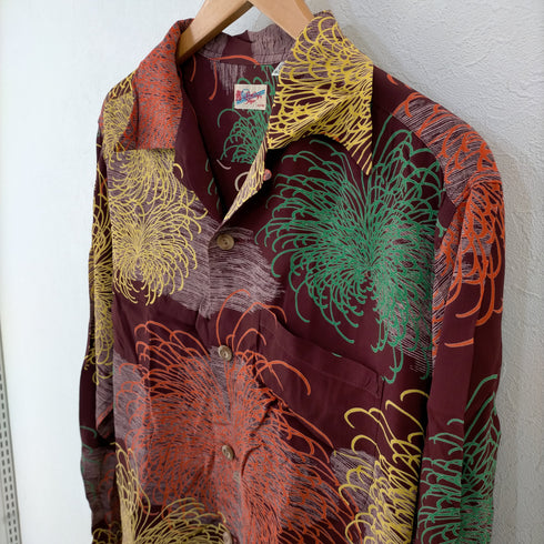 サンサーフ SUN SURF ROYAL FLOWER 開襟アロハシャツ メンズ JPN:S