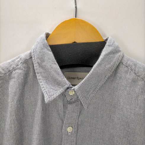 オリバースペンサー Oliver Spencer Organic ストライプシャツ メンズ 15.5