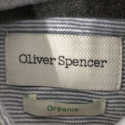 オリバースペンサー Oliver Spencer Organic ストライプシャツ メンズ 15.5