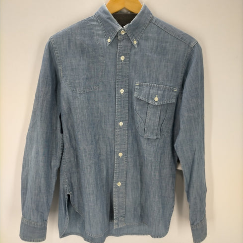 ウールリッチ WOOLRICH USA製 復刻タグ シャンブレー B.Dシャツ メンズ import:XS