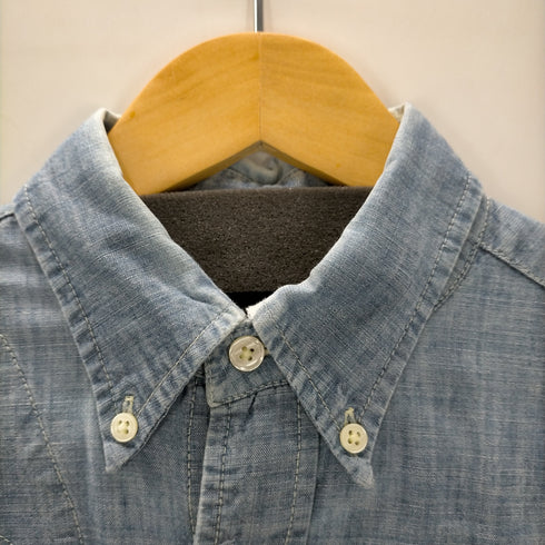 ウールリッチ WOOLRICH USA製 復刻タグ シャンブレー B.Dシャツ メンズ import:XS
