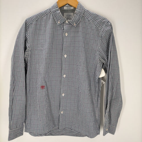 ダブルタップス WTAPS RISE ABOVE ワンポイント刺しゅう ギンガムチェック B.Dシャツ メンズ import:M