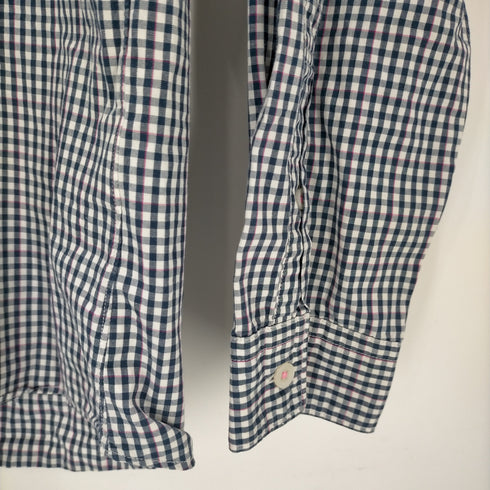ダブルタップス WTAPS RISE ABOVE ワンポイント刺しゅう ギンガムチェック B.Dシャツ メンズ import:M