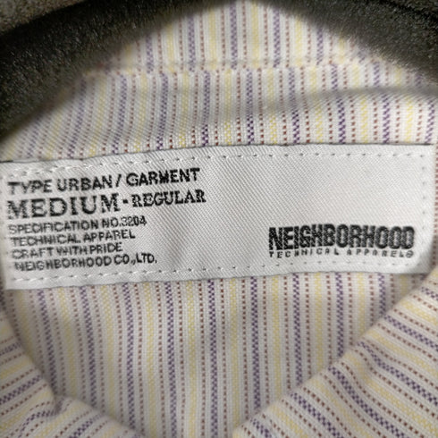 ネイバーフッド NEIGHBORHOOD ワンポイント刺しゅう ストライプ B.Dシャツ メンズ import:M