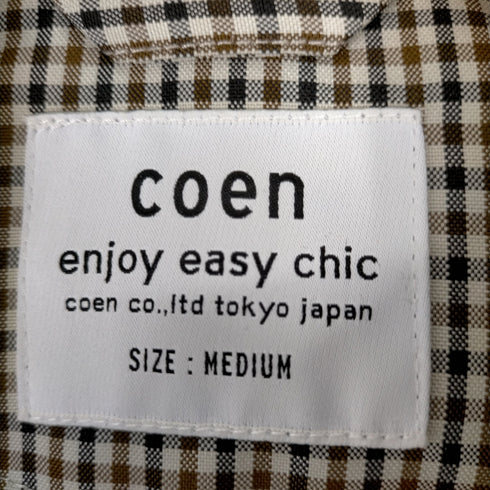 コーエン coen チェック スウィングトップジャケット メンズ JPN:M