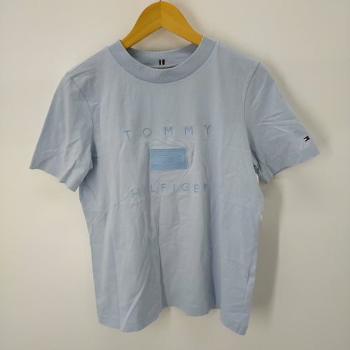トミーヒルフィガー TOMMY HILFIGER ロゴ刺繍 クルーネックTシャツ レディース import:M