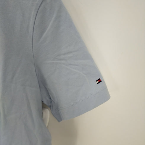 トミーヒルフィガー TOMMY HILFIGER ロゴ刺繍 クルーネックTシャツ レディース import:M