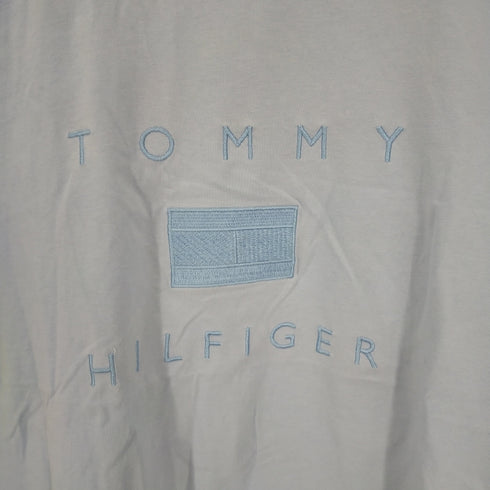 トミーヒルフィガー TOMMY HILFIGER ロゴ刺繍 クルーネックTシャツ レディース import:M