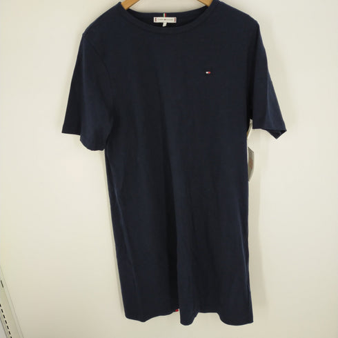 トミーヒルフィガー TOMMY HILFIGER フラッグ刺繍 カットソーワンピ―ス レディース import:M