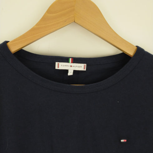 トミーヒルフィガー TOMMY HILFIGER フラッグ刺繍 カットソーワンピ―ス レディース import:M