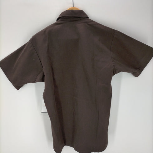ベンデイビス BEN DAVIS USA製 ハーフジップ 半袖シャツ ワンポイントパッチ メンズ x-small