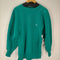 チャンピオン Champion 80s usa製 reverse weave ワンポイント 刺繍 スウェット ターコイズグリーン メンズ import:XL