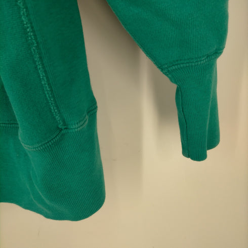 チャンピオン Champion 80s usa製 reverse weave ワンポイント 刺繍 スウェット ターコイズグリーン メンズ import:XL