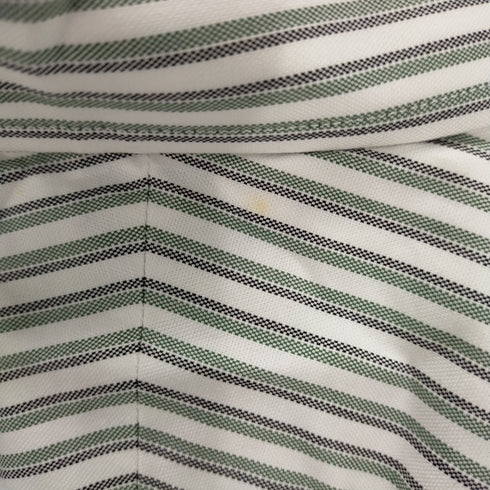 バーバリーロンドン BURBERRY LONDON ロゴ刺繍 ストライプレギュラーカラーシャツ メンズ import:L