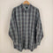 HATTON COURT チェック柄 シルクシャツ メンズ LL