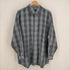 HATTON COURT チェック柄 シルクシャツ メンズ LL