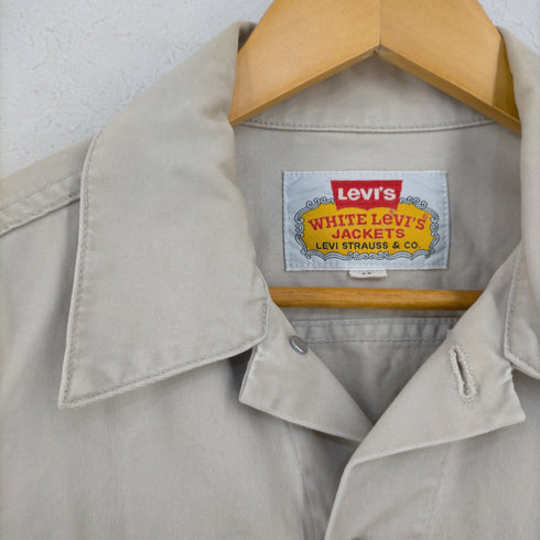 リーバイス Levis 90S WHITE Levi's JACKETS コットンサテンジャケット メンズ US:40