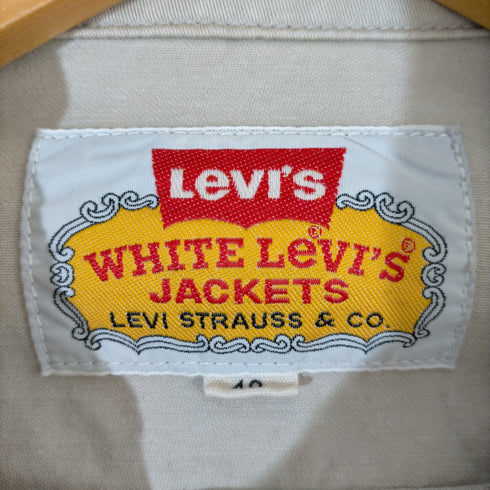 リーバイス Levis 90S WHITE Levi's JACKETS コットンサテンジャケット メンズ US:40