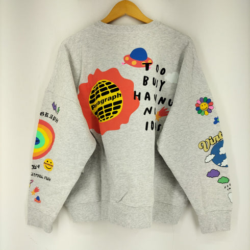 パラグラフ PARAGRAPH SMILE HAPPY SWEATSHIRT メンズ