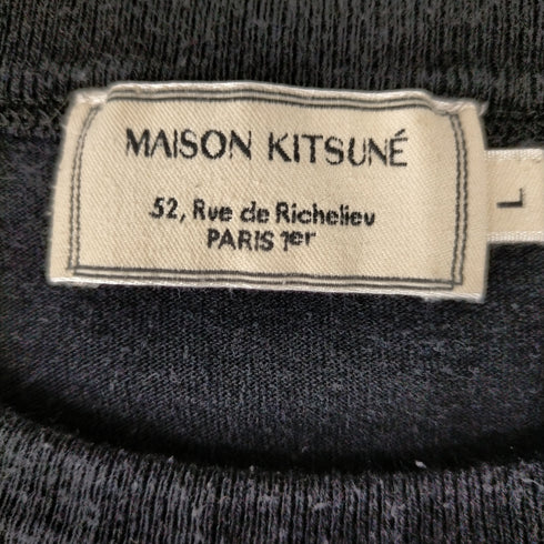 メゾンキツネ MAISON KITSUNE メゾンキツネ ワンポイント ポケットTシャツ メンズ import:L