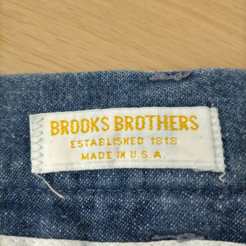 ブルックスブラザーズ BROOKS BROTHERS 80S ロケットタロン MADE IN U.S.A. 2タックデニムスラックス メンズ 33