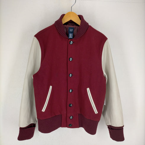 ギャップ Gap 00S レザー切替ウールスタジャン メンズ JPN:M