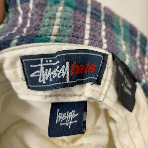 ステューシー Stussy 90Sチェック切替バケットハット メンズ