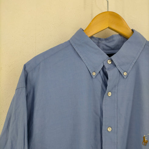ラルフローレン RALPH LAUREN YARMOUTH コットン オックスフォードボタンダウンシャツ メンズ 17 1/2-35
