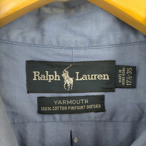 ラルフローレン RALPH LAUREN YARMOUTH コットン オックスフォードボタンダウンシャツ メンズ 17 1/2-35