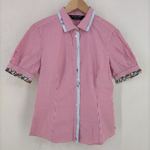 ポールスミスブラックレーベル Paul Smith BLACK LABEL レイヤード 花柄 ストライプシャツ レディース JPN:42