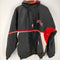スターター STARTER 00S 韓国製 NBA Chicago Bulls シカゴブルズ ナイロンプルオーバージャケット 裏地キルティング メンズ import:L