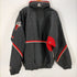 スターター STARTER 00S 韓国製 NBA Chicago Bulls シカゴブルズ ナイロンプルオーバージャケット 裏地キルティング メンズ import:L