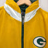 スターター STARTER 00S 韓国製 NFL PACKERS パッカーズ ナイロン ジップアップ ジャケット 裏地キルティング 中綿 メンズ import:L