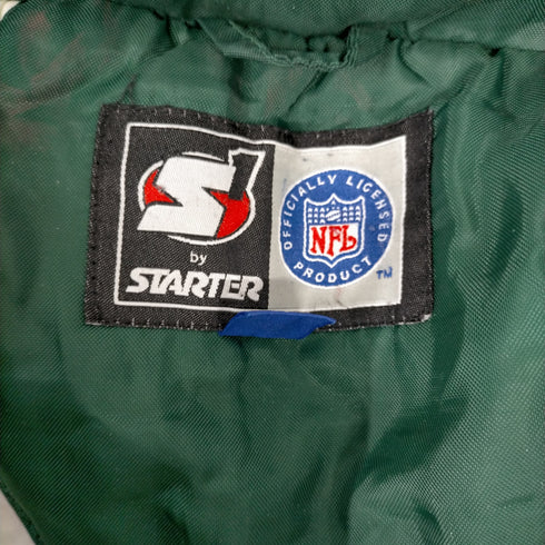 スターター STARTER 00S 韓国製 NFL PACKERS パッカーズ ナイロン ジップアップ ジャケット 裏地キルティング 中綿 メンズ import:L