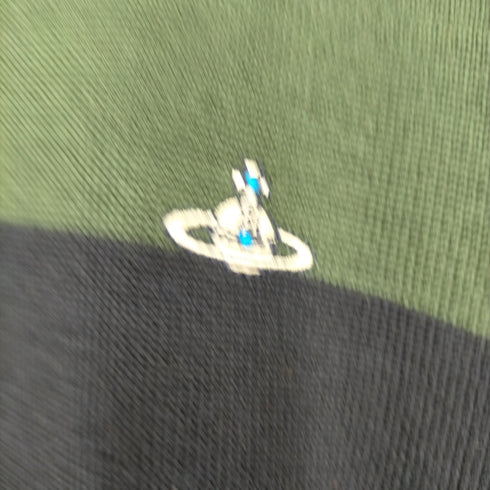 ヴィヴィアンウエストウッドマン Vivienne Westwood MAN オーブ刺繍 カラーブロックウールニット メンズ JPN:50
