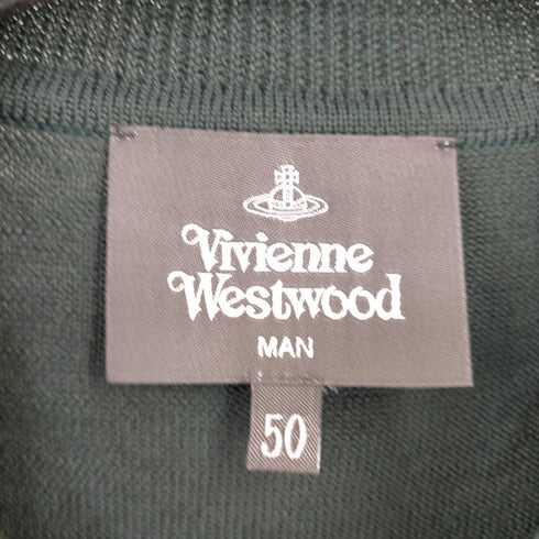 ヴィヴィアンウエストウッドマン Vivienne Westwood MAN オーブ刺繍 カラーブロックウールニット メンズ JPN:50