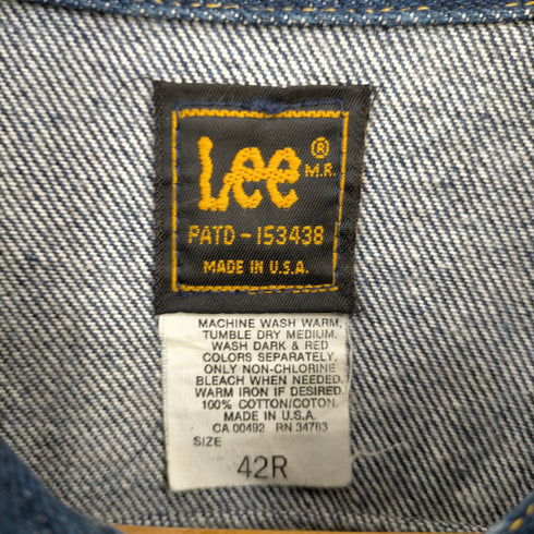 リー Lee 80s USA製 220-J ユニオンチケット デニム トラッカージャケット メンズ 42R