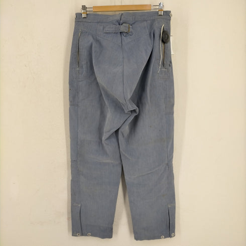 50s スイス軍 針シンチバック ワークパンツ メンズ