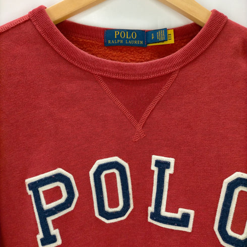 ポロラルフローレン POLO RALPH LAUREN POLO アップリケ クルーネック スウェット メンズ import:S