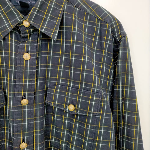 トミーヒルフィガー TOMMY HILFIGER オーバーサイズ コットンネルシャツ メンズ JPN:L