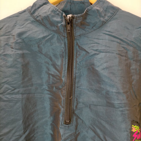 Surf STYLE USA製 ハーフジップ ナイロン プルオーバー 玉虫 メンズ ONE SIZE