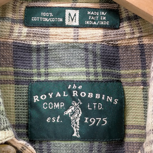 Royal Robbins ショートスリーブチェックシャツ メンズ M