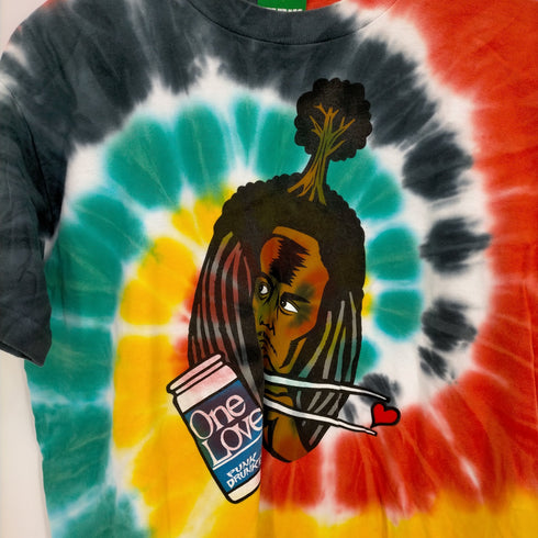 パンクドランカーズ PUNK DRUNKERS ボブ・マーリー ONE LOVE タイダイ柄クルーネックtシャツ メンズ JPN:M