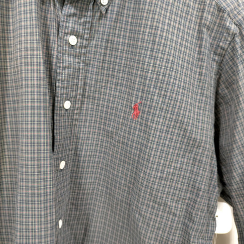 ラルフローレン RALPH LAUREN ボタンダウンチェックシャツ メンズ 38-80