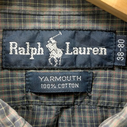 ラルフローレン RALPH LAUREN ボタンダウンチェックシャツ メンズ 38-80