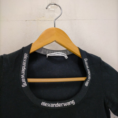 アレキサンダーワン Alexander Wang ロゴジャガードトップス レディース